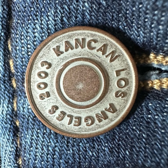 KANCAN Women's Mid-Rise Flap Pocket Flare Jeans - Size 27 - Picture 8 of 14